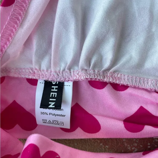 Pink hearts bralette / top 💕 sz s - Image 3