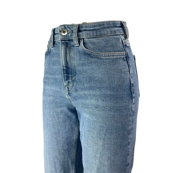 COS Women's Blue Slim Straight Ankle Medium Wash High Rise Denim Jeans Size 25 - Image 3