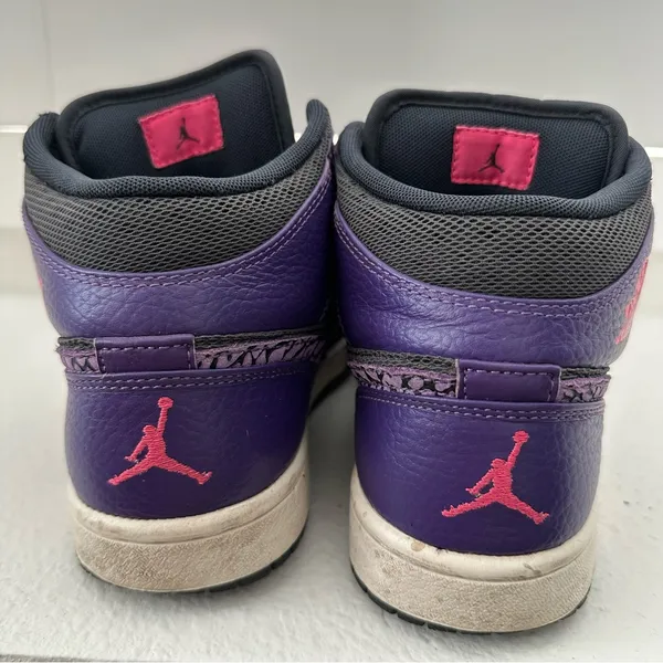 Nike Air Jordan 1 Mid Purple Black Elephant Swoosh Women’s 7.5 - Image 7
