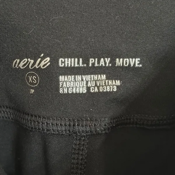 Aerie Chill Play Move Black‎ High Waisted Pocket Leggings XS Activewear Yoga - Image 6