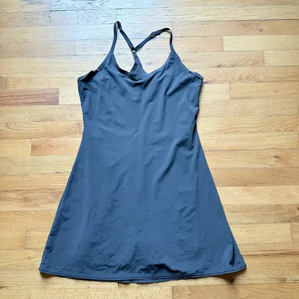 OUTDOOR VOICES The Exercise‎ Dress Athletic Tennis Skort Black Sleeveless Medium - Image 3