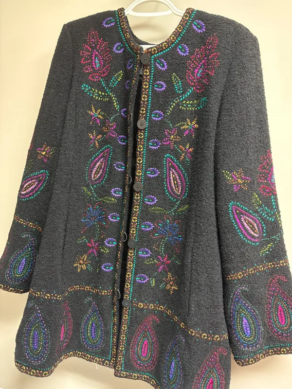 Embroidered jacket Gray Size M - Image 4