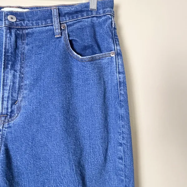 Abercrombie & Fitch Straight Jeans Women Sz 16L Blue Ultra High Rise Stretch - Image 10