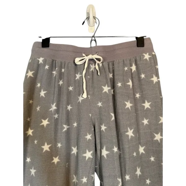 Free Press Purple Star Waffle Knit PJ Loungewear Sleep Pants Women Sz S - Image 3