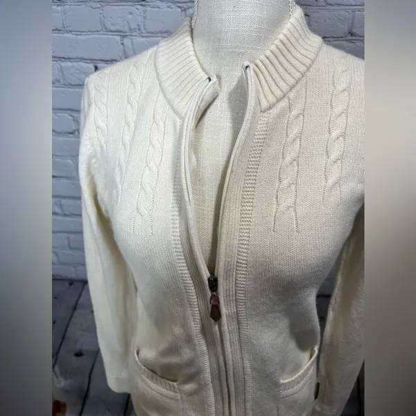Lloyds wool blend cardigan sweater small - Image 2