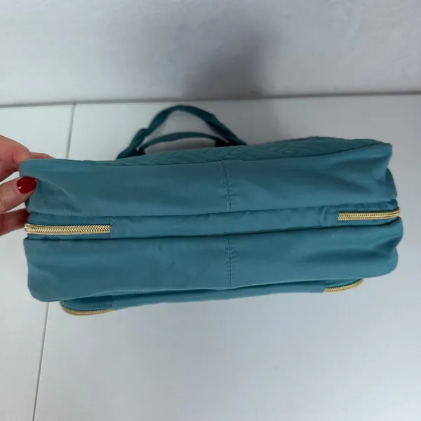 BAGSMART Large Hanging Toiletry Bag Quilted Teal Travel Cosmetic Case Organizer - Image 7