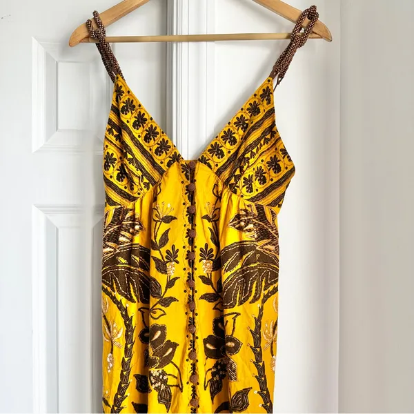 Farm Rio Golden Oasis Dress - Image 7