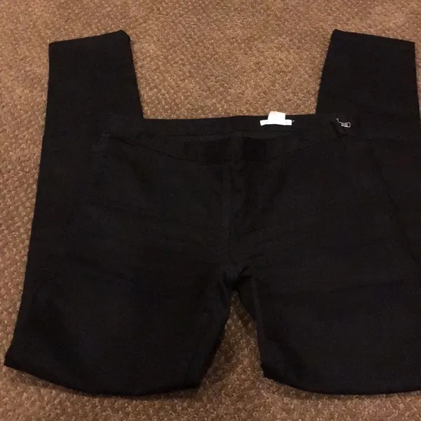 Club Monaco Black Skinny Pants Side Zip Stretch 29” - Image 3