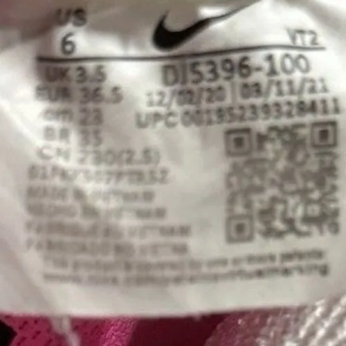 Nike React Infinity Run Flyknit 2 Women Sz 6 White Black Pink Athletic Sneakers - Image 4
