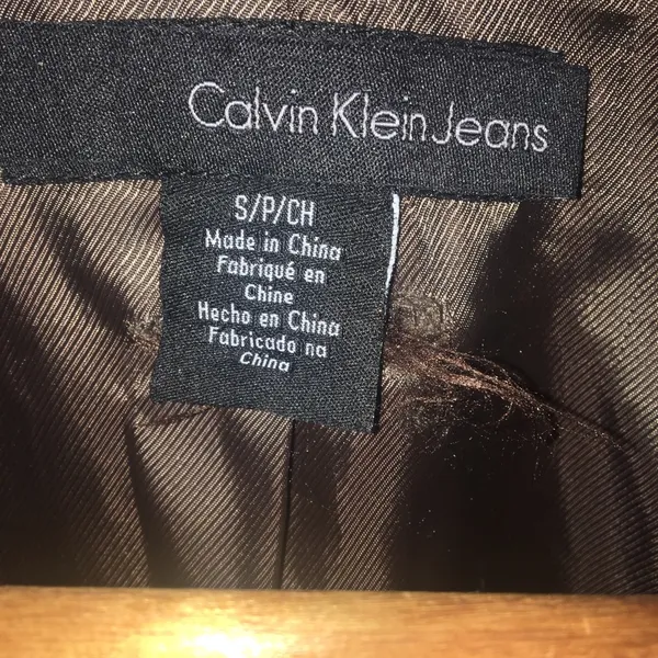 Calvin Klein Jeans brown blazer coat - Image 3