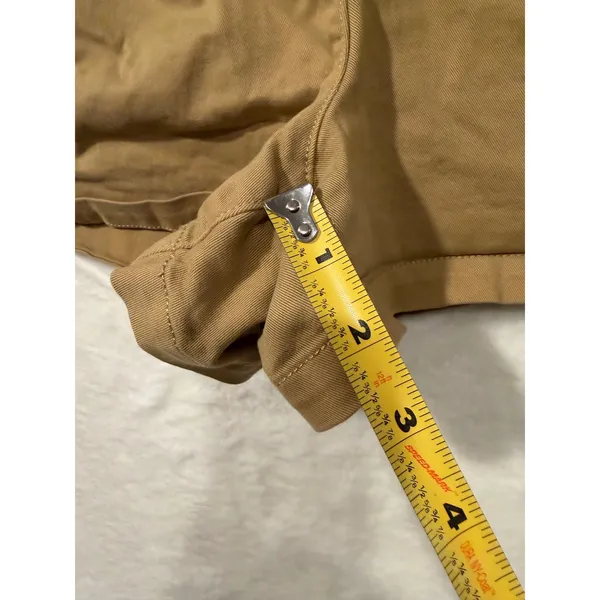 J.Crew Womens‎ Pleated Chino Shorts Size 6 Khaki Tan Mid Rise Cotton Twill C1579 - Image 4