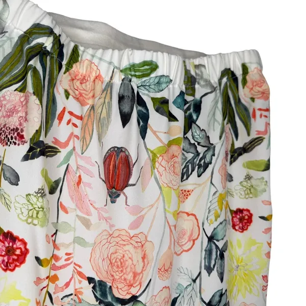 Anthropologie M‎ Floral Blouse Vintage Beetle Blouson Top Cottagecore Nature - Image 2