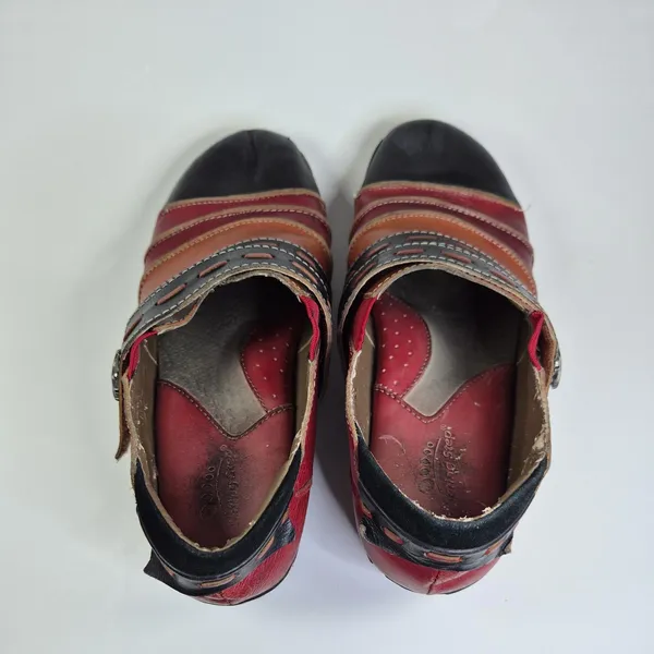 L’artiste Spring Step Leather Clog Mules Comfort Sz 40 Us 9-9.5 Heel - Image 6