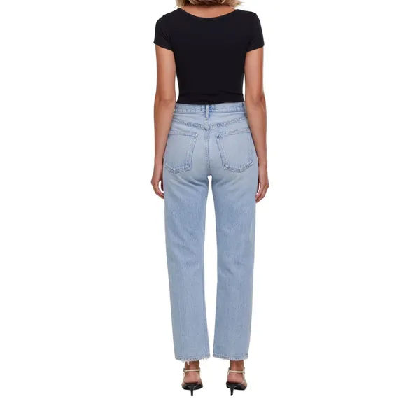 AGOLDE Light Wash 90s Straight Leg Jeans Sz 26 - Image 2