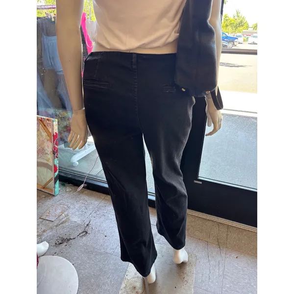 Black High Waisted Straight Leg Patch Pocket Denim Jeans‎ 2XL LC7874537-P2 - Image 7
