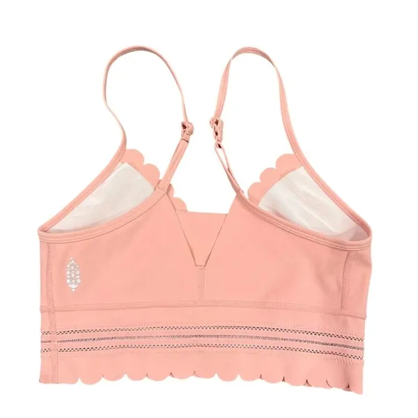 Free People Genesis Scalloped Bra in Pink, Size XS​ - Image 4