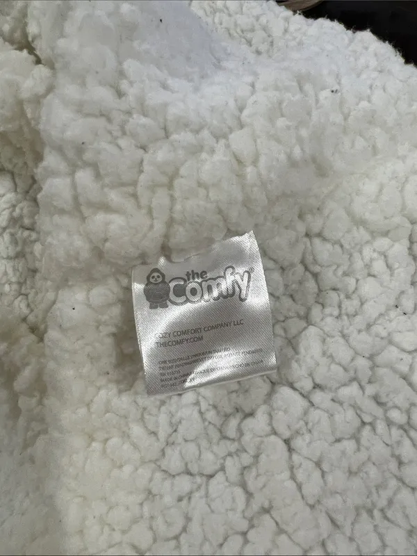 The Comfy Original Oversized Microfiber & Sherpa Wearable Blanket Gray One Size - Image 9