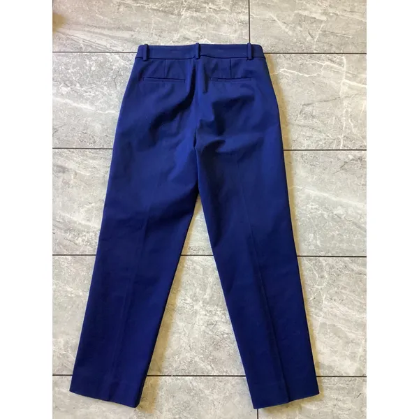 J.Crew Kallie Pant Womens 6 Royal Blue High Rise Straight Leg Trousers 1553 - Image 8