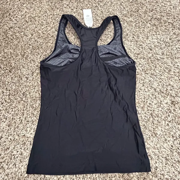 Volcom Simply Solid Tankini Top Black Racerback Swim Shirt Womens Small NWT - Image 5