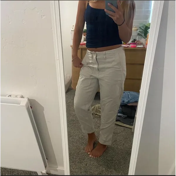 Madewell Cream Pants - Image 3