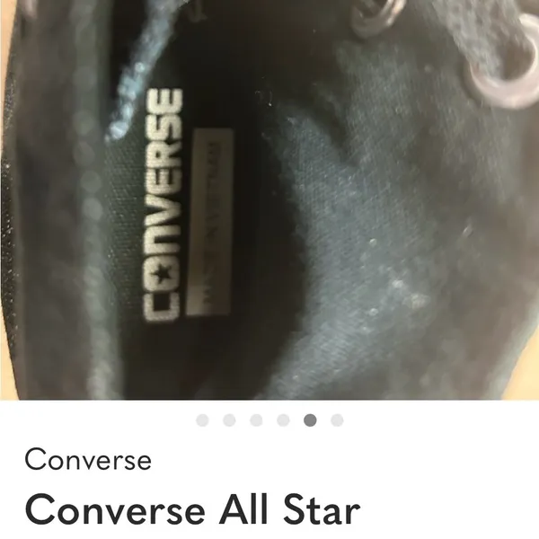 Converse All Star women’s Sneakers in Black and Red 7 - Image 5