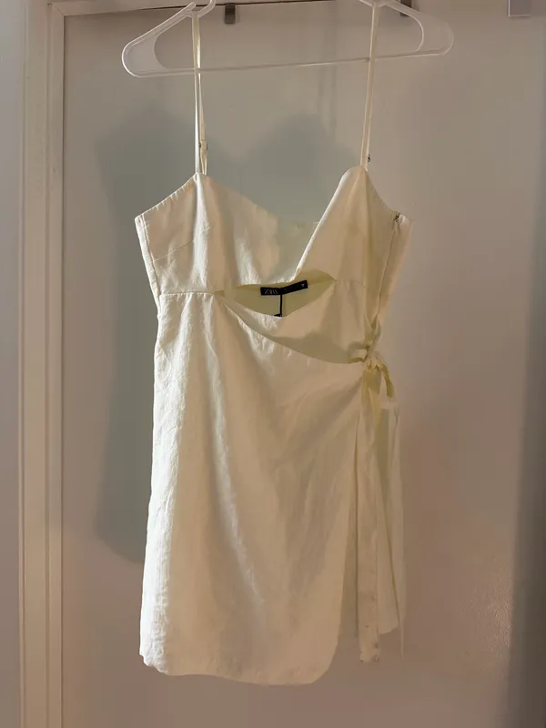 ZARA White Dress - Image 3