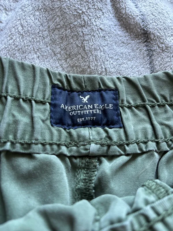 Army Green American Eagle Shorts - Image 2