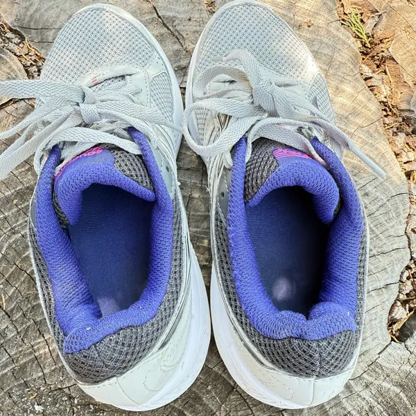 Saucony Cohesion Running Shoes GRAY/Blue Lace Up Womens Shoes - Image 4