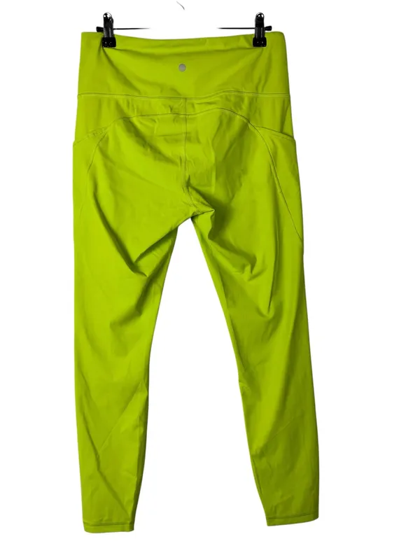 CRZ Yoga Lime Green Side Pocket Athletic Leggings M - Image 2