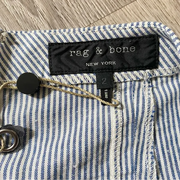 •Rag & Bone woman’s striped lace hem shorts• Size 2 - Image 3
