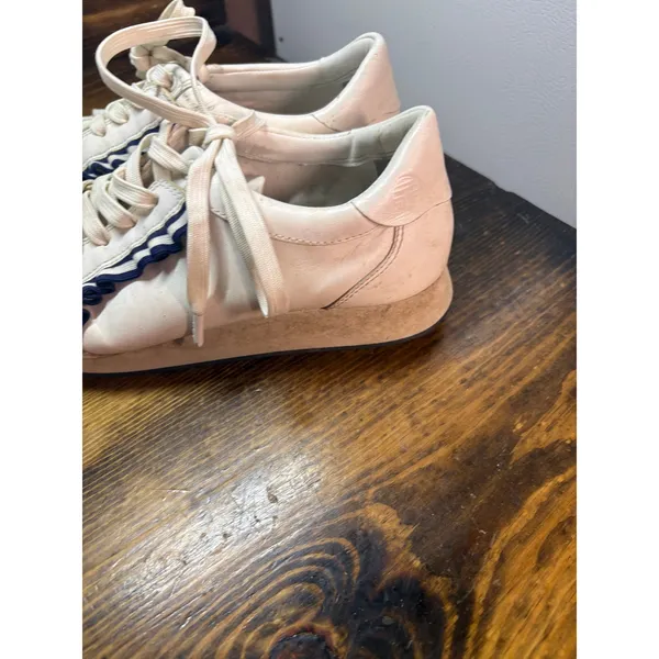 Tory Burch White And Blue‎ Sneakers Size 8 - Image 5