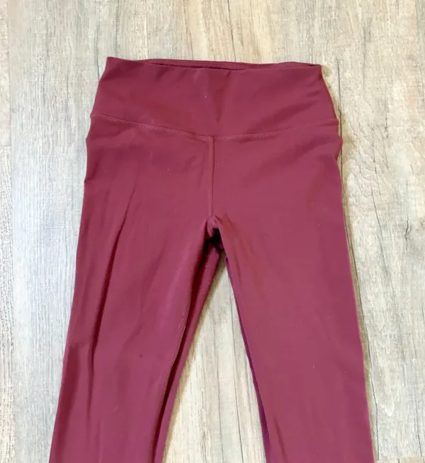 Glyder burgundy leggings sport bra set size S. - Image 7