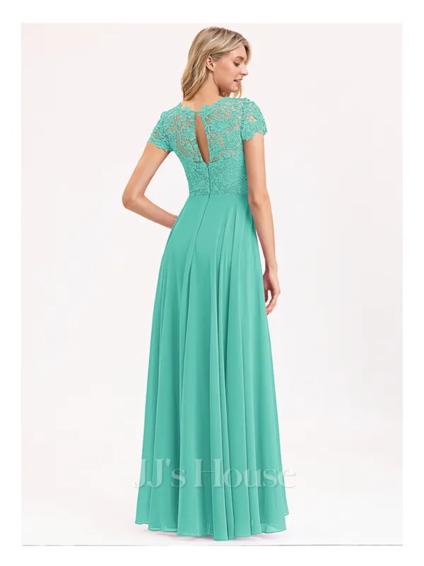 JJs House Estelle bridesmaid Dress Lace Bodice in Spa (Aqua blue/green) (206482) - Image 4
