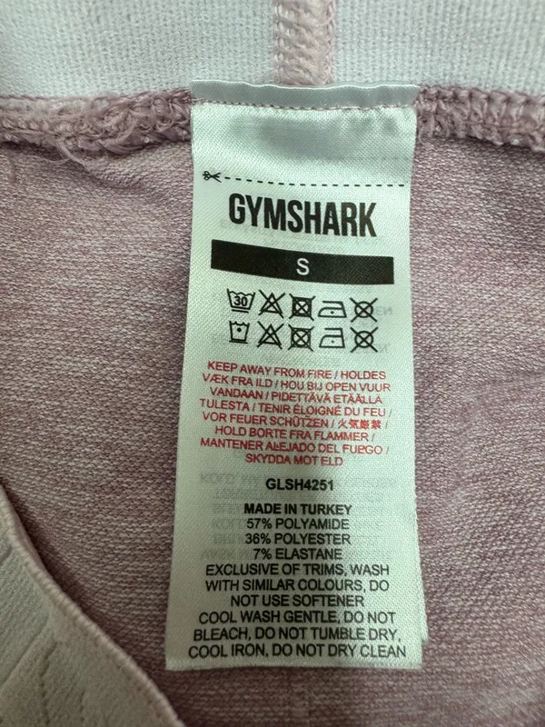 Gymshark Flex Light Pink Athletic Shorts Size Small - Image 3