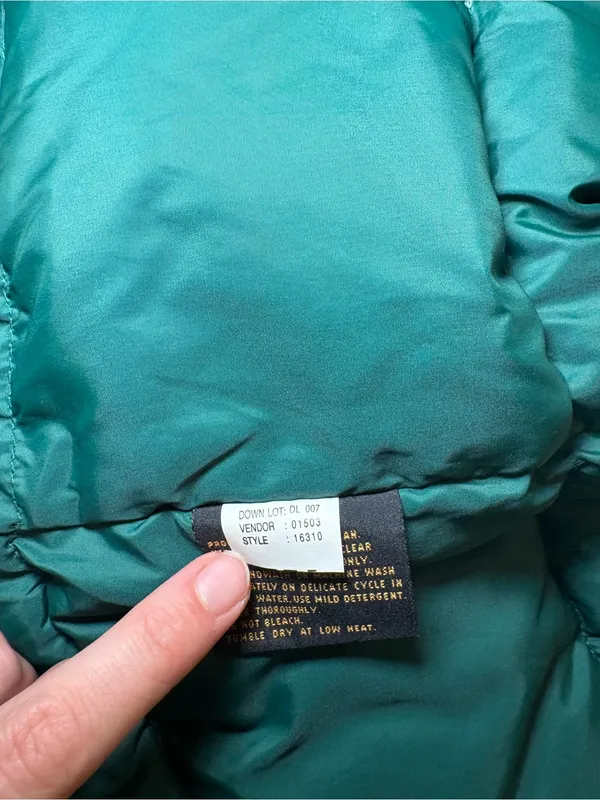Eddie Bauer Vintage Goose Down Green Utility Vest Womens Large Made in USA - Image 13