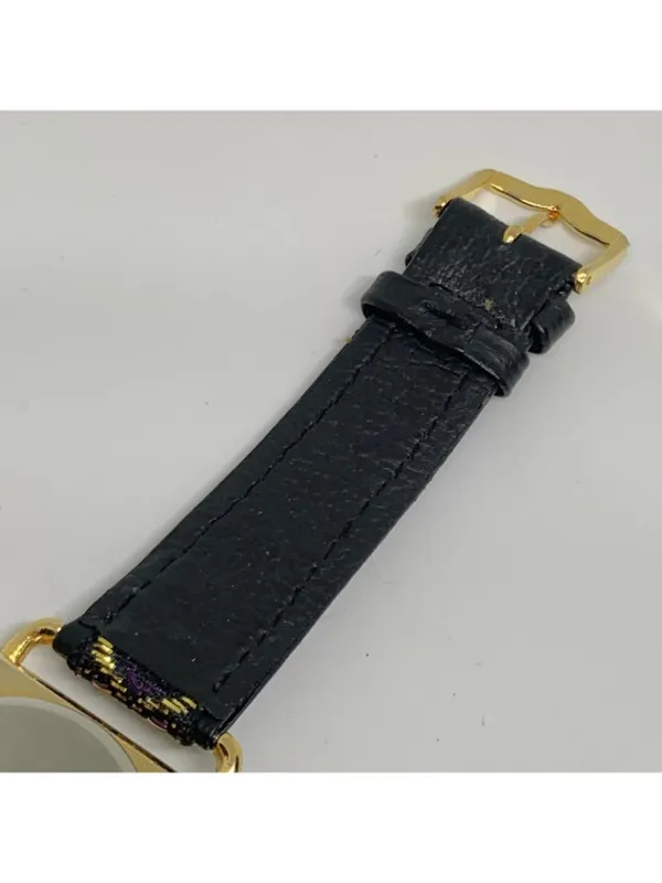 Vintage Cassant gold tone women’s watch 29mm quartz rhinestones running - Image 7