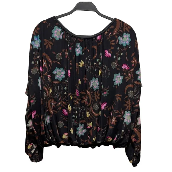 Free People Wildflower Honey Floral Print Top Size M - Image 4