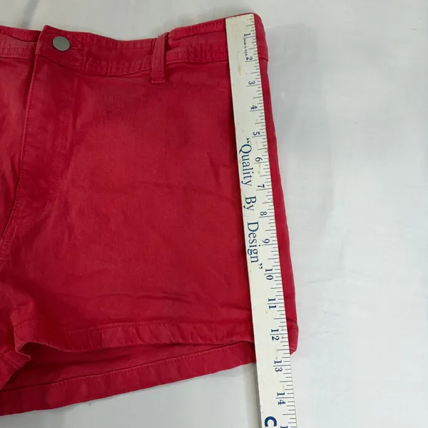 Universal Threads Red Sailor Shorts Womens Size 14 High Rise Denim Mini Shorts - Image 6