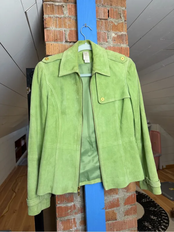 Vintage Suede Belted Jacket - Image 2
