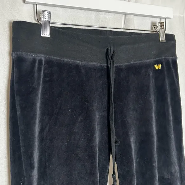 Y2K Aeropostale Velvet Velour Casual Track Pants Size‎ Small - Image 3