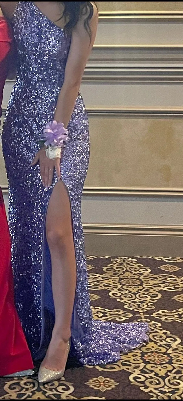 Sherri Hill Purple Prom Dress - Image 2