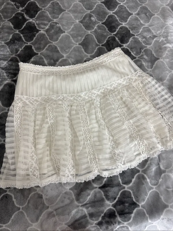 Loveshackfancy white skirt - Image 4