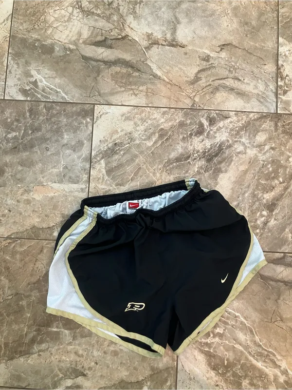 Nike Purdue Dri Fit Tempo Running Shorts Boilermakers Size S Black - Image 3