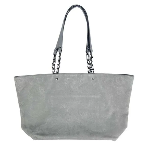 Rebecca Minkoff Chain-Trim Grey Suede‎ Large Tote Bag - Image 3