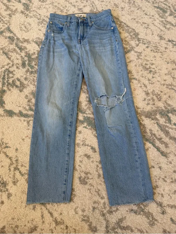 Madewell The Perfect Vintage Jean 24P Light Wash Distressed - Image 2