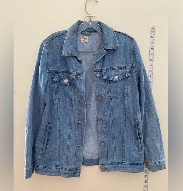 GAP women all button down thick jeans jacket (boyfriend size jacket) - Image 7