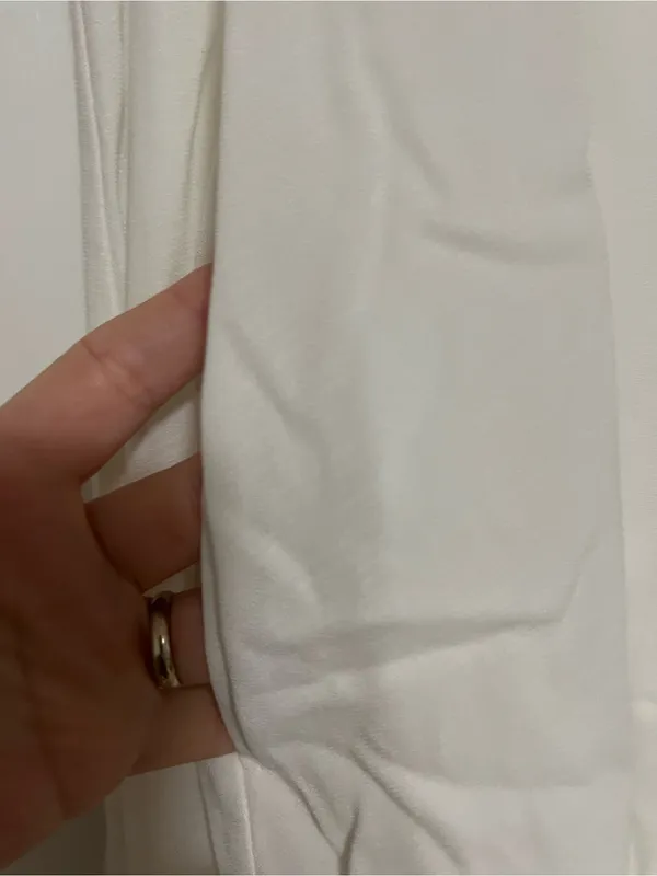 Lulu's White High-Neck Swing Mini Dress with Thin Straps - Image 3
