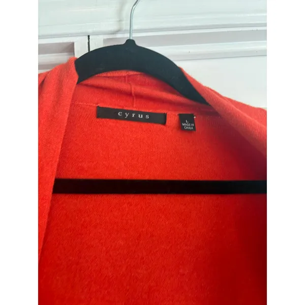 Cyrus‎ Burnt Orange Cardigan Large - Image 7