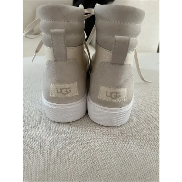 UGG Jasmine Hightop Zilo Sneaker, Cream/Ivory, Size 11, Like new Display pair - Image 6