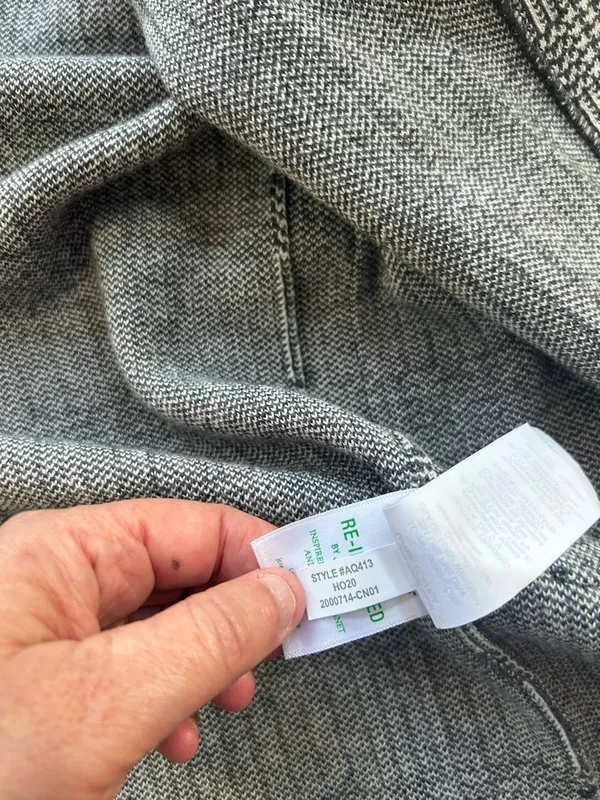 J. Crew Sophie Open-Front Sweater Blazer‎ Glen Plaid Merino Wool Cotton Small S - Image 8